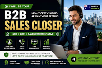 your b2b high ticket sales closer and appointment setter