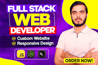 be full stack web developer for website development, frontend web developer