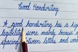 provide hand writing notes and letters