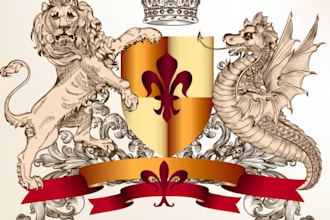 design exclusive band coat of arm logo with satisfaction guaranteed