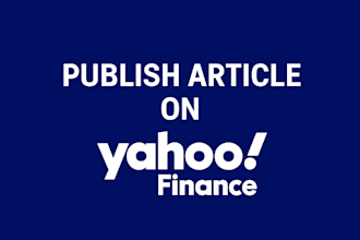 publish your article on yahoo finance site