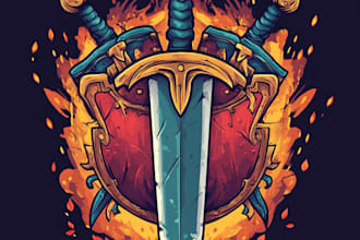 design unique fantasy character logo