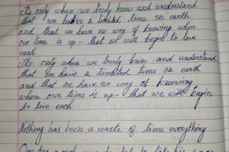 handwrite notes and letters