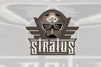 design super new firearms industry company logo