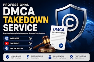 send professional dmca takedown notices