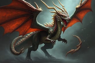 concept art for characters, dragons and monsters