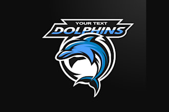 create graceful and fantastic dolphin logo design