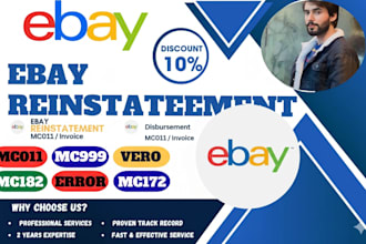 reinstate ebay accounts and fix mc011 or mc999  suspensions
