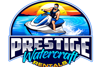 create creative and good looking jet ski logo design