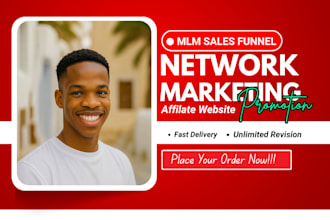 build mlm sales funnel network marketing funnel mlm affilate website promotion