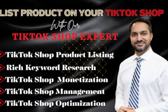 do tiktok shop setup trending product listing upload with SEO optimization