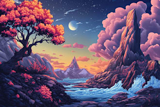 design fantasy and natural landscapes for you