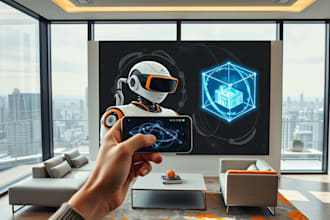 design futuristic UI UX websites for ar VR ai projects in figma