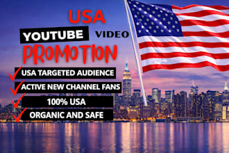 do promote USA youtube video, USA video marketing channel promotion