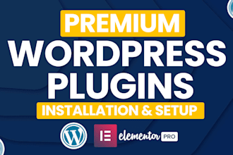 install and setup premium wordpress plugins professionally