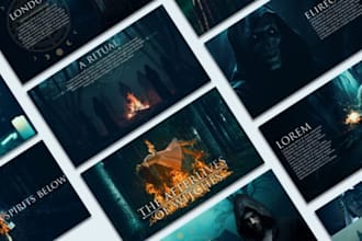 design edit movie pitch deck film tv series movie poster cinematic media kit
