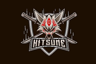 create wonderful and excellent kitsune logo design