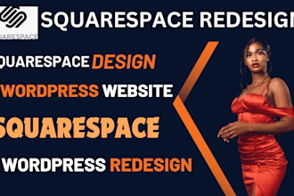 be your square space expert design redesign squarespace website wordpress design