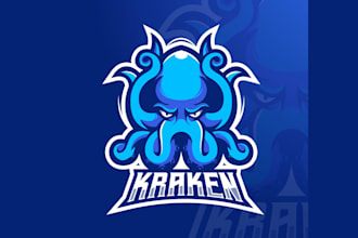 create exclusive and marvelous kraken logo design