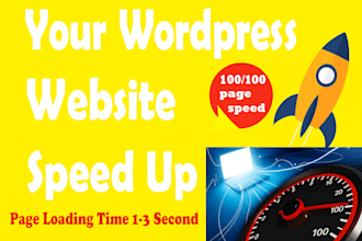 speed up wordpress website with in 14 hours