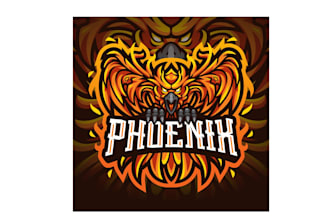 create attractive and imagination phoenix logo design