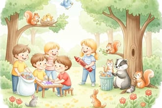 design child book illustration children picture book watercolor illustration KDP
