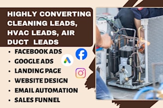 generate cleaning leads havac leads air duct leads  air condition leads