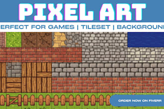 design custom pixel art tilesets and backgrounds