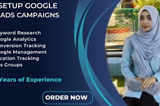 setup and manage google ads campaigns with conversion tracking