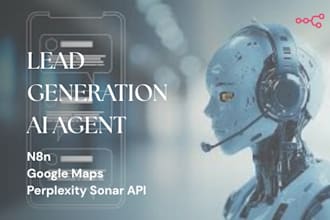 build lead generation ai agent with perplexity sonar API google maps n8n