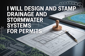 design and stamp drainage and stormwater systems for permits