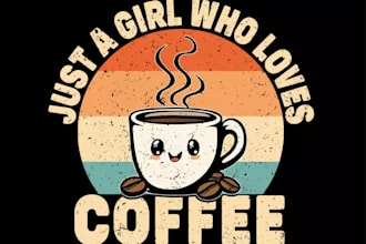 design a vintage retro coffee logo