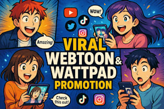 do viral webtoon promotion manga tapas wattpad promotion webcomic marketing