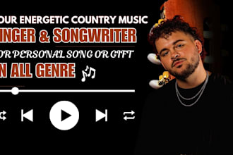 sing original custom country music as a male singer and songwriter folk song