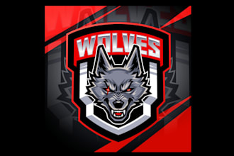 create wonderful and excellent wolf logo design