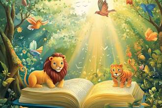 draw children book illustrations, comic and artworks