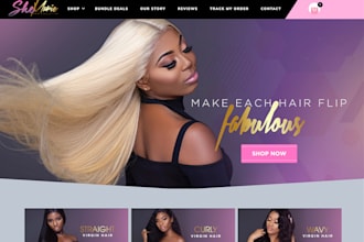 design hair extension shopify store hair extension website hair extension store