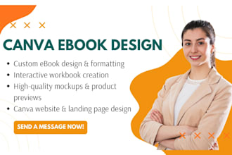design canva ebook cover, canva workbook editable canva ebook templates mockups