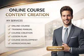 do online video course, onboarding training manual,  ai course creation