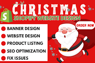 design christmas shopify store design, halloween black friday store, christmas