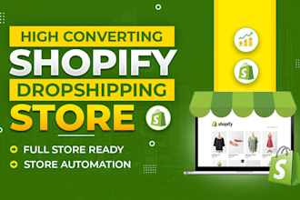 design shopify store, droppshipping store, shopify payment gateway