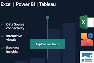 create professional reports and dashboards in excel, power bi, or tableau