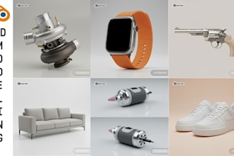 do realistic 3d product modeling and rendering
