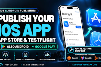 publish your ios app to the apple app store and testflight