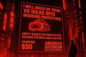 build up your VR ideas into working prototypes