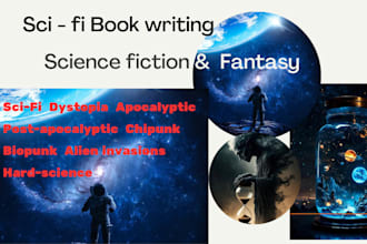 ghostwrite or rewrite sci fi and fantasy science fiction story