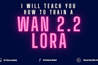 train or teach you how to train wan lora models