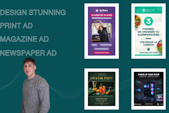 design stunning print ad, magazine ad or newspaper ad