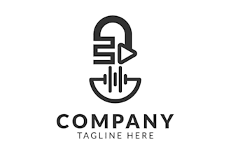 design a professional podcast logo