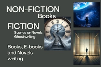 ghostwrite or rewrite a nonfiction book, pacing sci fi novel